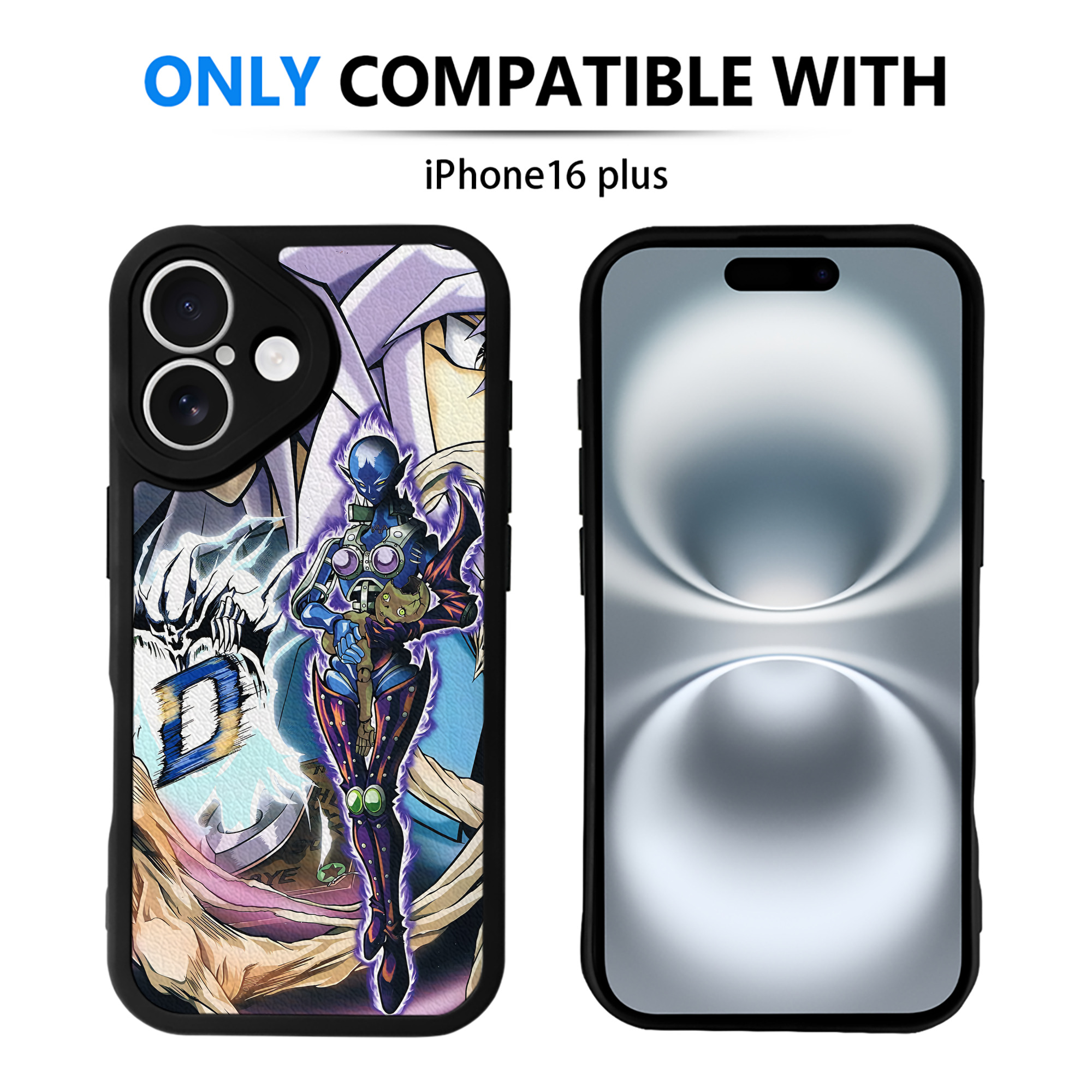 （画像用） 遊☆戯☆王 Yu-Gi-Oh! 【iPhone 16シリーズ対応】シリコンスマホケース（レザー調） 材質：シリコン